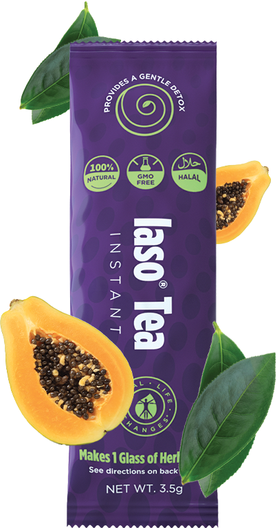 Thé Instantané Detox Iaso Tea - 25 Sticks - Aide à La Digestion - Fabriqué Aux USA